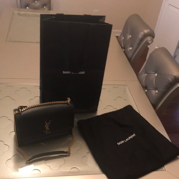 YSL Sunset Large In Smooth Leather - Picture 5 of 6